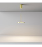 Single pendant lamps - Maytoni Plato LED Pendant Lamp 12W 760lm 3000K Brass P076PL-L12W3K-BS. - product 3