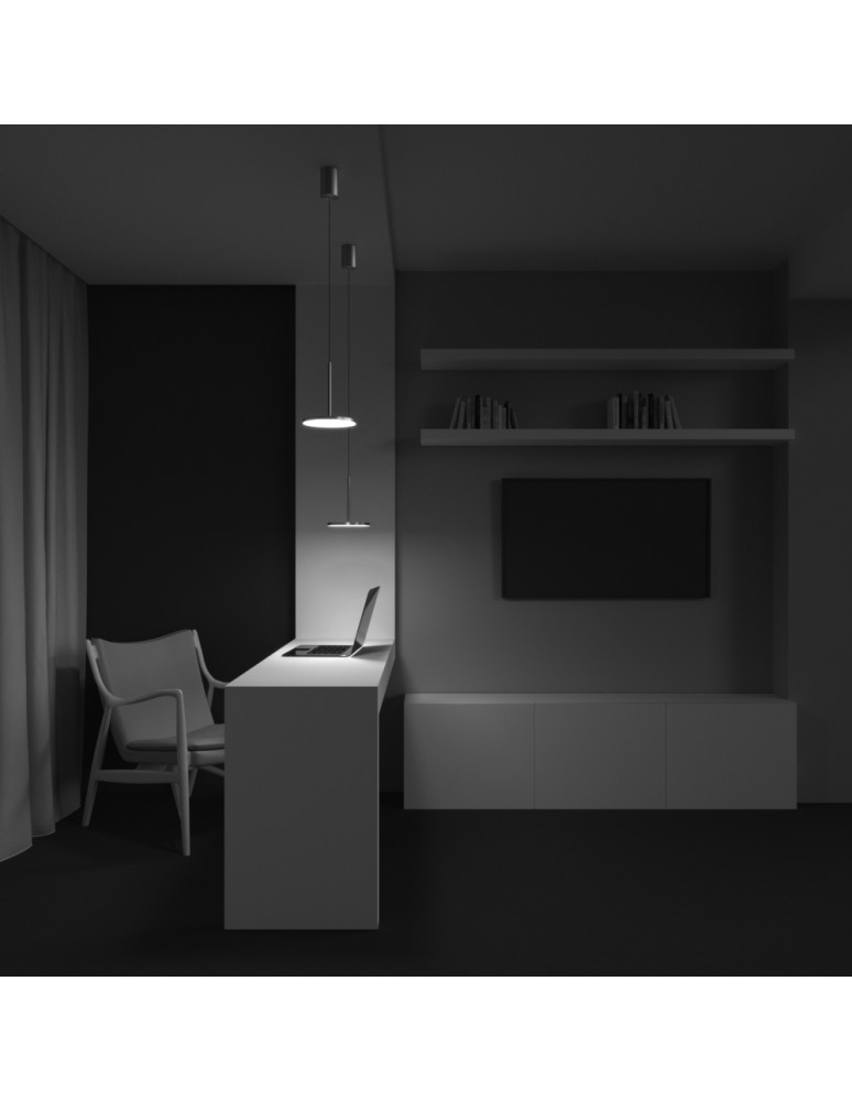 Single pendant lamps - Maytoni Plato LED Pendant Lamp 12W 760lm 3000K Brass P076PL-L12W3K-BS. - product kolory-swiatla.pl 8