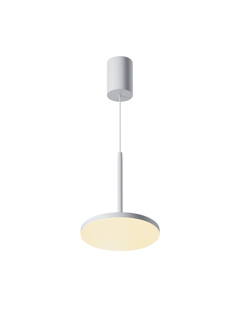 Single pendant lamps - Maytoni Plato LED Pendant Lamp 12W 790lm 3000K White P076PL-L12W3K-W. - product kolory-swiatla.pl 1