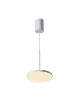 Maytoni Plato Lampa Wisząca LED 12W 790lm 3000K Biały P076PL-L12W3K-W