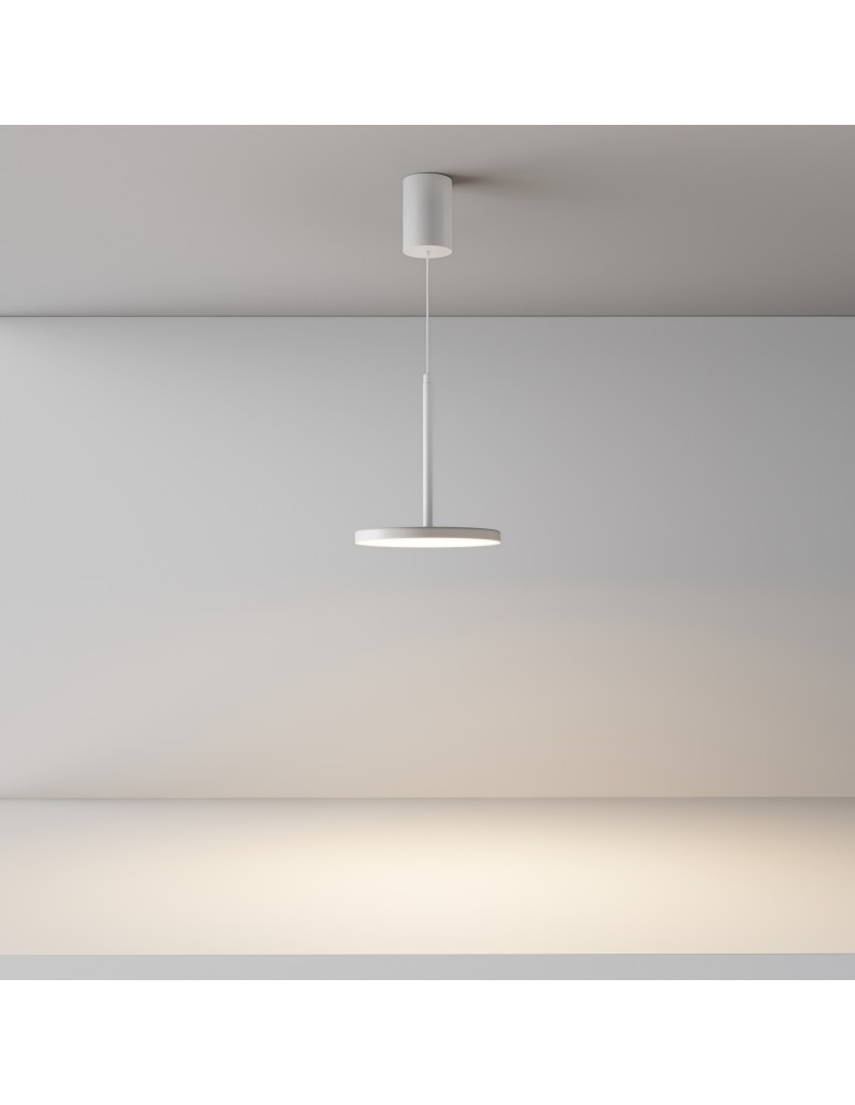 Single pendant lamps - Maytoni Plato LED Pendant Lamp 12W 790lm 3000K White P076PL-L12W3K-W. - product kolory-swiatla.pl 3