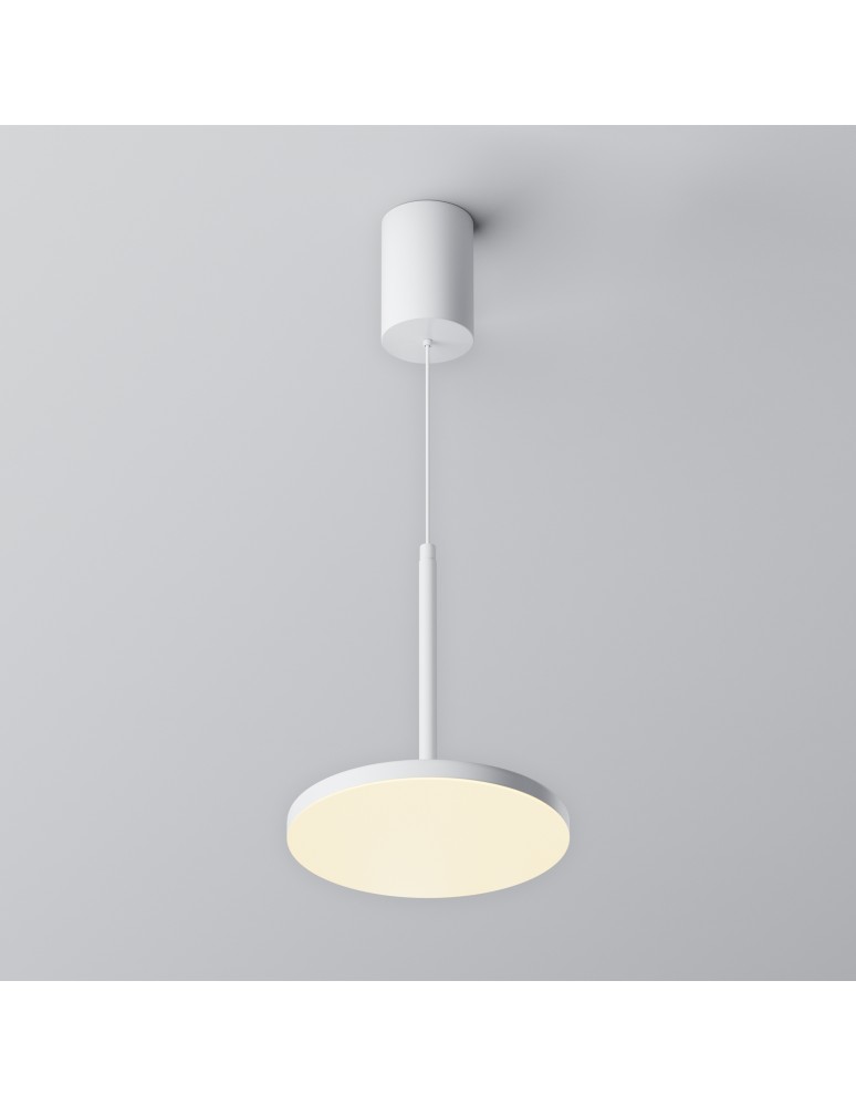 Single pendant lamps - Maytoni Plato LED Pendant Lamp 12W 790lm 3000K White P076PL-L12W3K-W. - product kolory-swiatla.pl 4