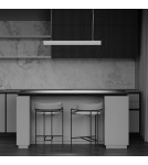 Pendant lamps over the island - Maytoni Points Horizontal LED Pendant Lamp 40W 3400lm 4000K White P050PL-L40W4K. - product 6