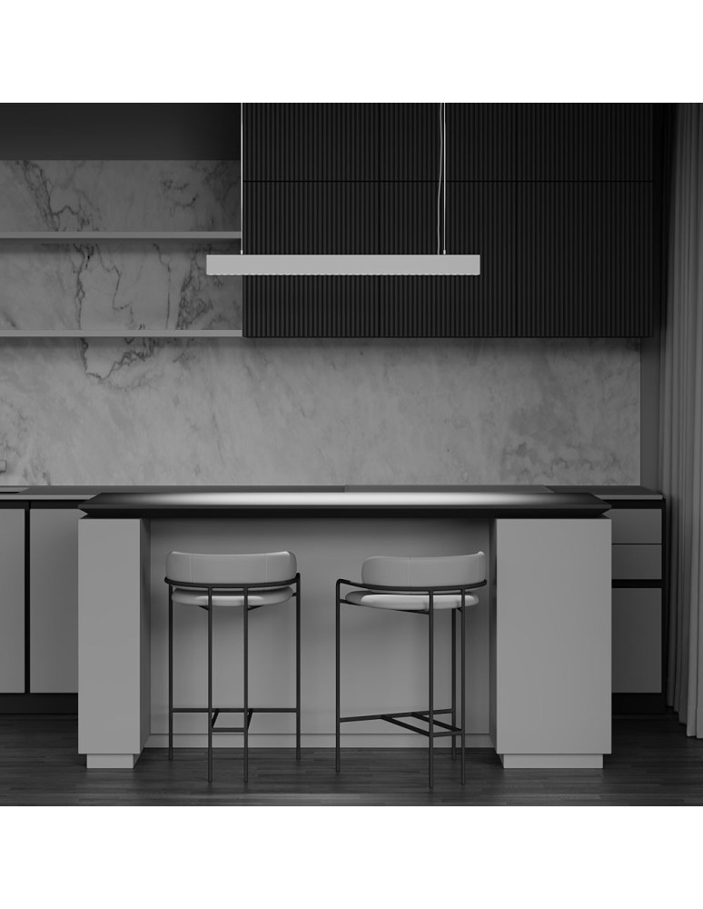 Pendant lamps over the island - Maytoni Points Horizontal LED Pendant Lamp 40W 3400lm 4000K White P050PL-L40W4K. - product kolory-swiatla.pl 6