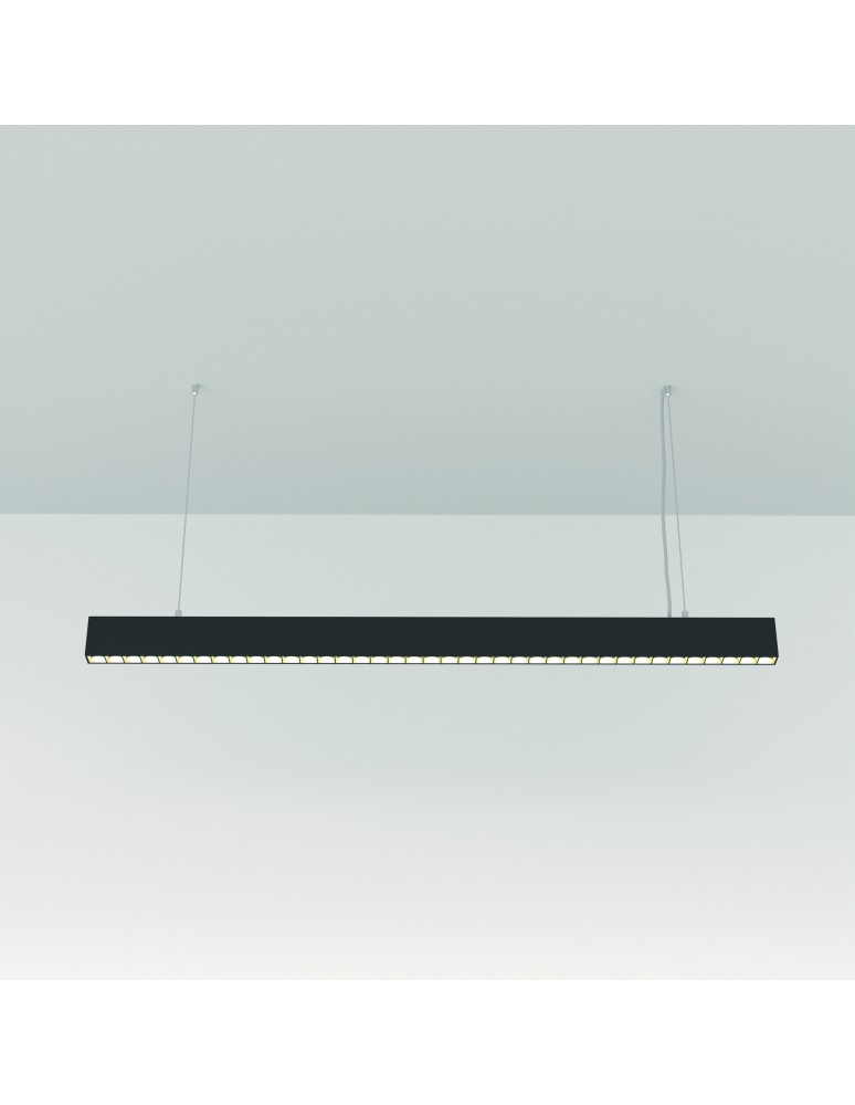 Pendant lamps over the island - Maytoni Points Horizontal LED Pendant Lamp 40W 3400lm 4000K Black P050PL-L40B4K. - product kolory-swiatla.pl 3