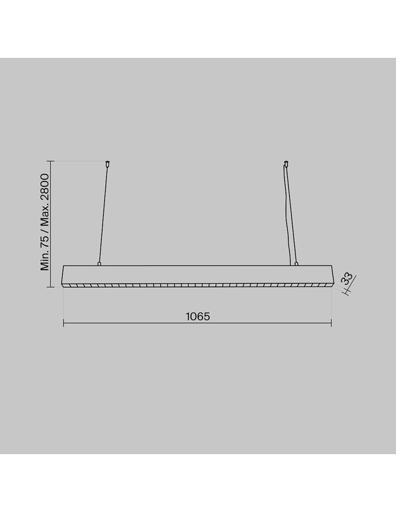 Pendant lamps over the island - Maytoni Points Horizontal LED Pendant Lamp 40W 3400lm 4000K Black P050PL-L40B4K. - product kolory-swiatla.pl 5