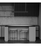 Pendant lamps over the island - Maytoni Points Horizontal LED Pendant Lamp 40W 3400lm 4000K Black P050PL-L40B4K. - product 6