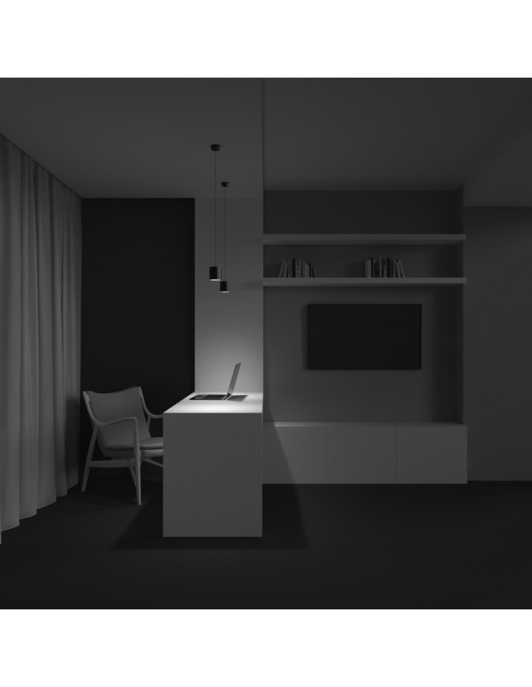 Single pendant lamps - Maytoni Polar Pendant Lamp 1xGX53 15W Black P088PL-GX53-B - product kolory-swiatla.pl 7