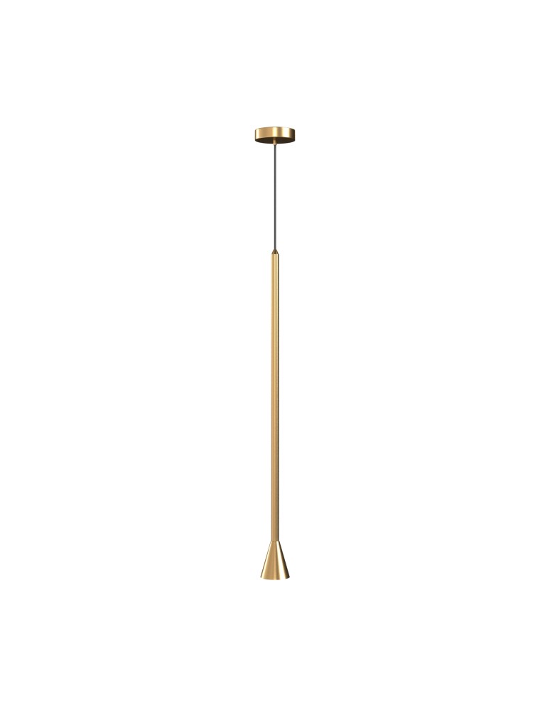 Single pendant lamps - Maytoni Arrow Pendant Lamp 1xGU10 40W Gold P064PL-01G - product kolory-swiatla.pl 1