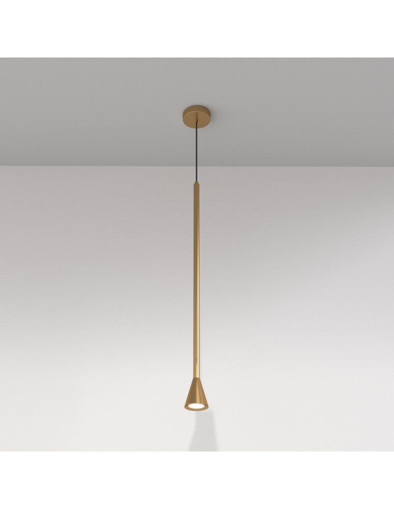 Single pendant lamps - Maytoni Arrow Pendant Lamp 1xGU10 40W Gold P064PL-01G - product kolory-swiatla.pl 3