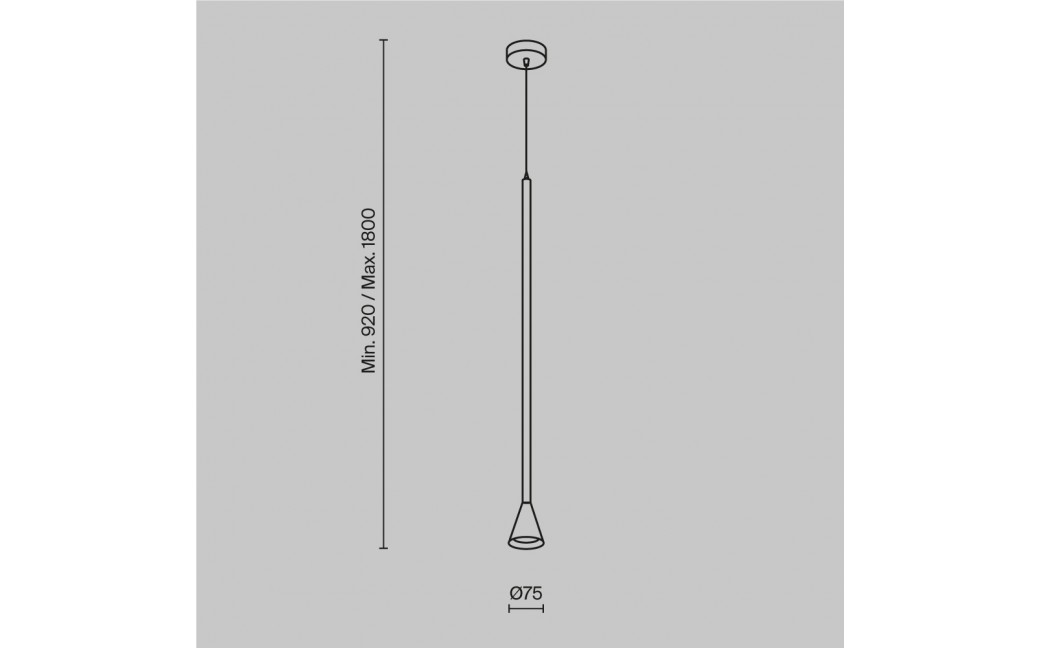 Maytoni Arrow Lampa Wisząca 1xGU10 40W Złoty P064PL-01G