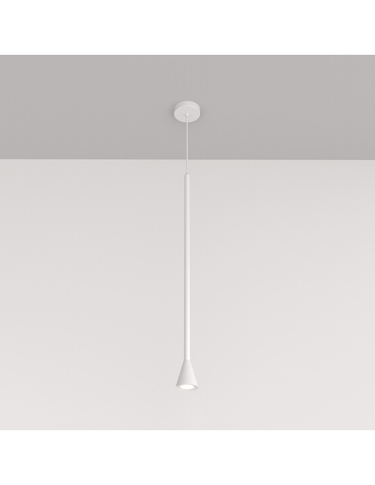 Single pendant lamps - Maytoni Arrow Pendant Lamp 1xGU10 40W White P064PL-01W - product kolory-swiatla.pl 3