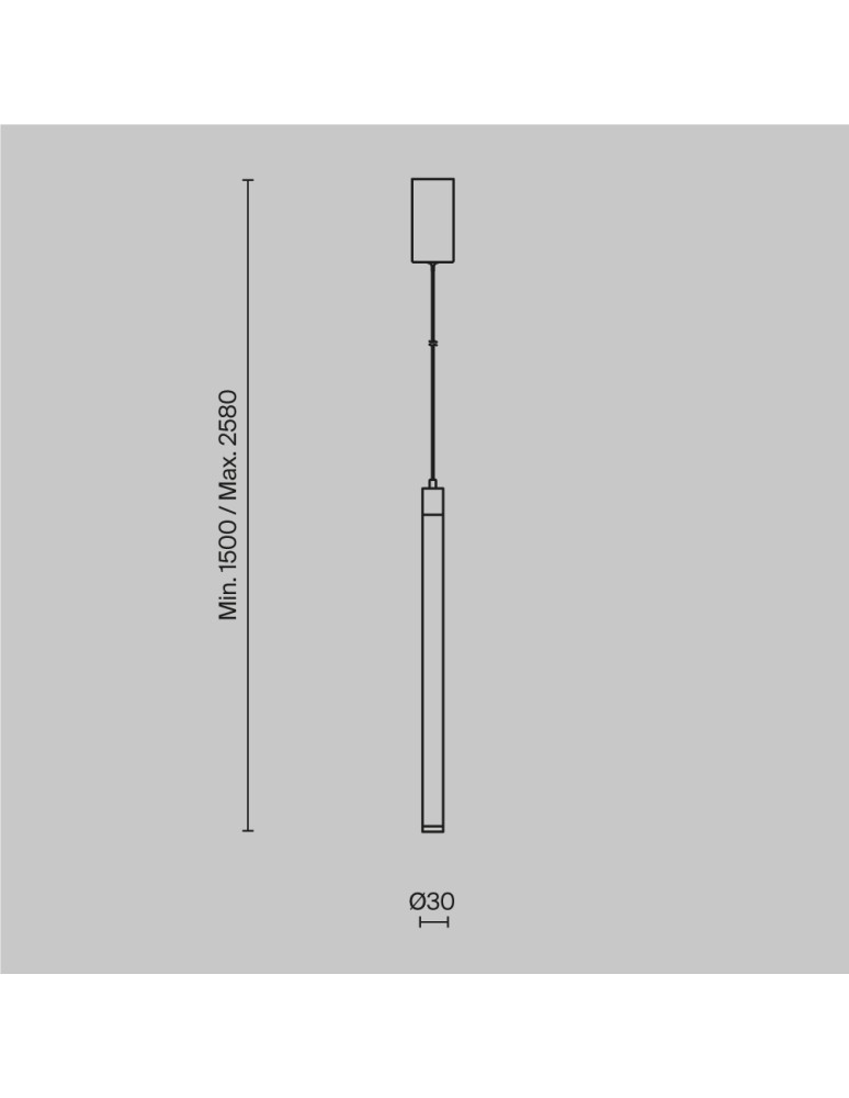 Single pendant lamps - Maytoni Ray LED Pendant Lamp 20W 2020lm 3000K Black P022PL-L20B3K. - product kolory-swiatla.pl 4
