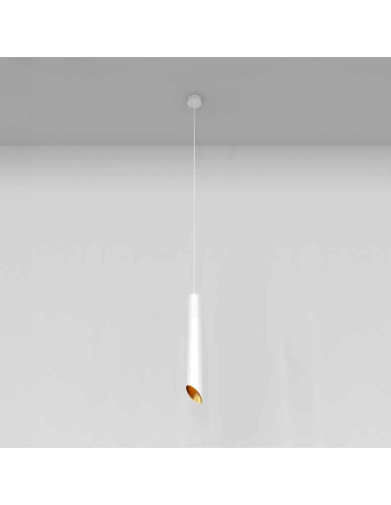 Single pendant lamps - Maytoni Lipari Pendant Lamp 1xGU10 12W White, Gold P044PL-01-40GU10-W. - product kolory-swiatla.pl 3