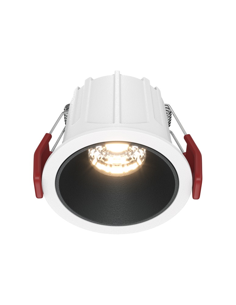 LED flush-mounted lamps - Maytoni Alfa LED Flush Mount 10W 450lm 3000K White, Black DL043-01-10W3K-D-RD-WB - product kolory-swiatla.pl 1