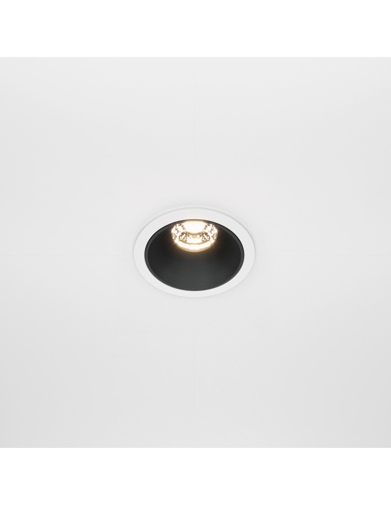 LED flush-mounted lamps - Maytoni Alfa LED Flush Mount 10W 450lm 3000K White, Black DL043-01-10W3K-D-RD-WB - product kolory-swiatla.pl 3