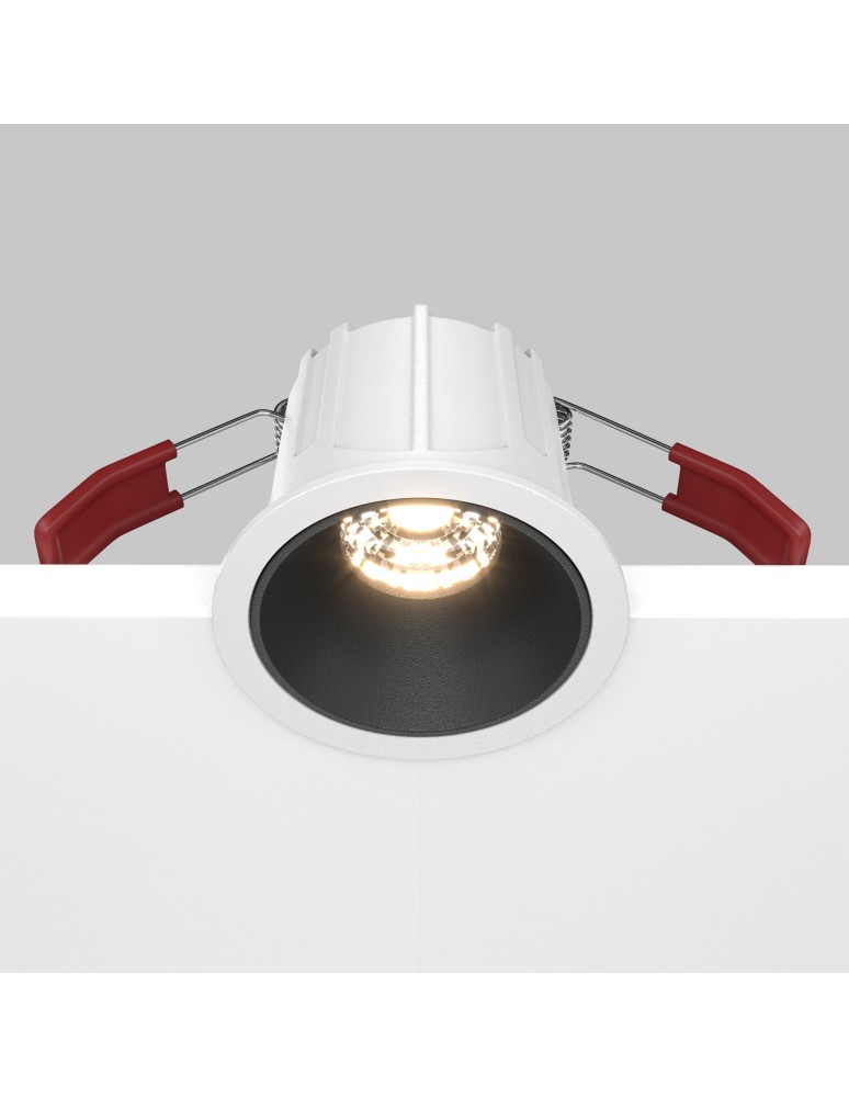 LED flush-mounted lamps - Maytoni Alfa LED Flush Mount 10W 450lm 3000K White, Black DL043-01-10W3K-D-RD-WB - product kolory-swiatla.pl 5