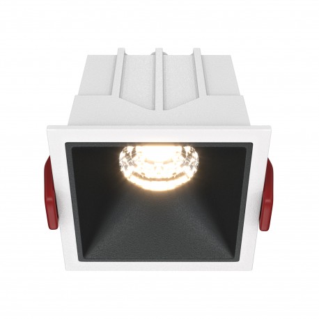 Maytoni Alfa LED Podtynkowa LED 10W 450lm 3000K Biały, Czarny DL043-01-10W3K-D-SQ-WB