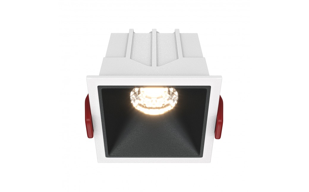 Maytoni Alfa LED Podtynkowa LED 10W 450lm 3000K Biały, Czarny DL043-01-10W3K-D-SQ-WB