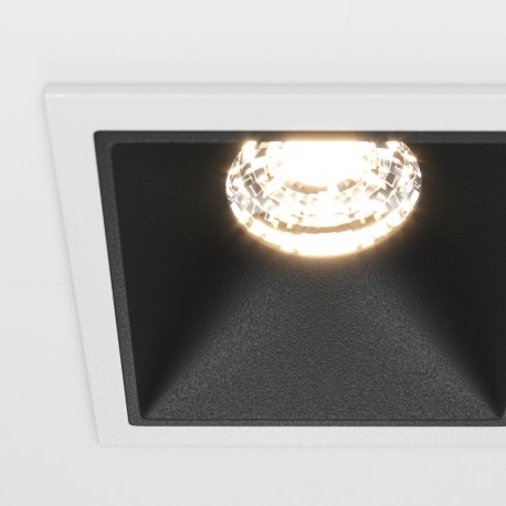 Maytoni Alfa LED Podtynkowa LED 10W 450lm 3000K Biały, Czarny DL043-01-10W3K-D-SQ-WB