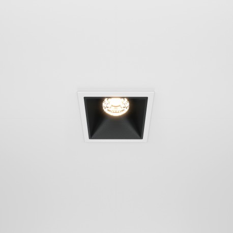 Maytoni Alfa LED Podtynkowa LED 10W 450lm 3000K Biały, Czarny DL043-01-10W3K-D-SQ-WB