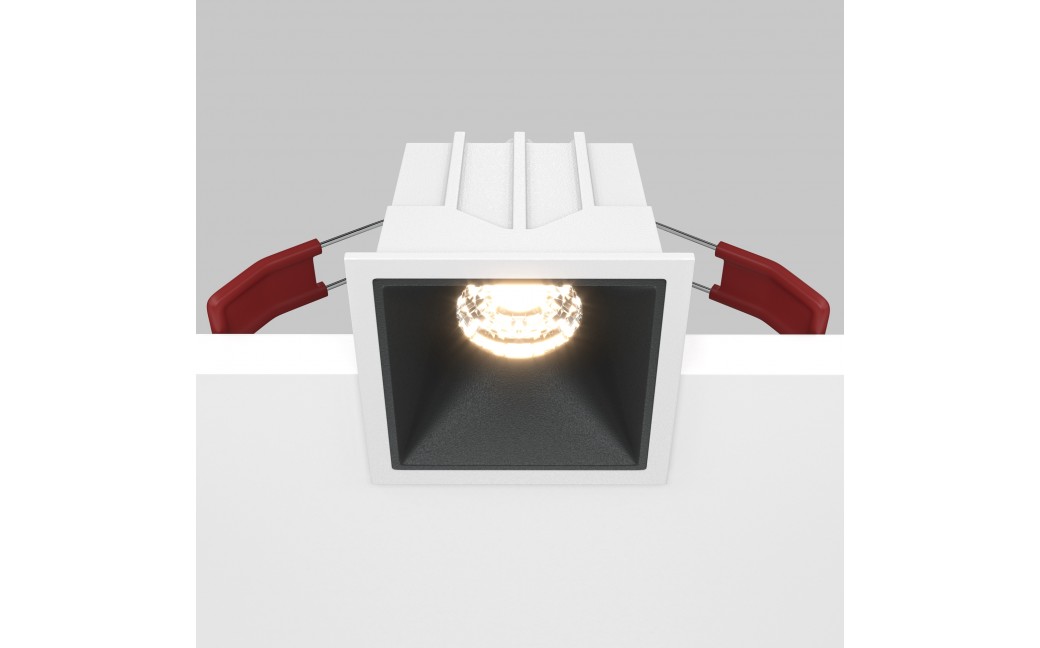 Maytoni Alfa LED Podtynkowa LED 10W 450lm 3000K Biały, Czarny DL043-01-10W3K-D-SQ-WB