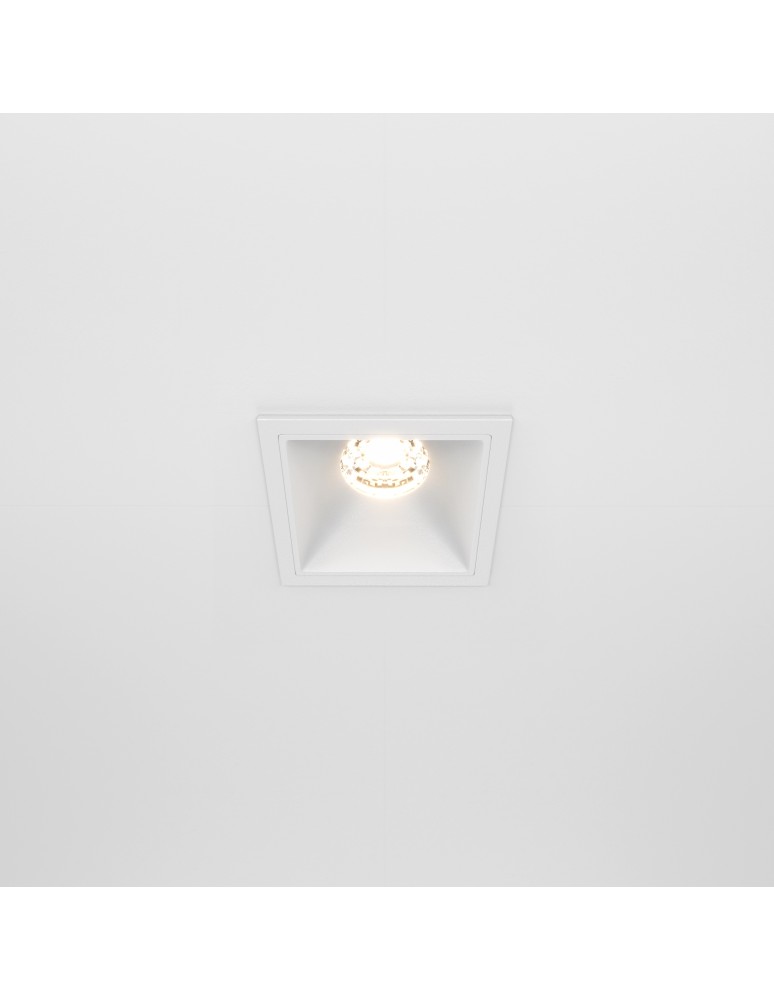 LED flush-mounted lamps - Maytoni Alfa LED Flush Mount 10W 500lm 3000K White DL043-01-10W3K-SQ-W - product kolory-swiatla.pl 3