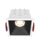 LED flush-mounted lamps - Maytoni Alfa LED Flush Mount 10W 450lm 3000K White, Black DL043-01-10W3K-SQ-WB - product 1