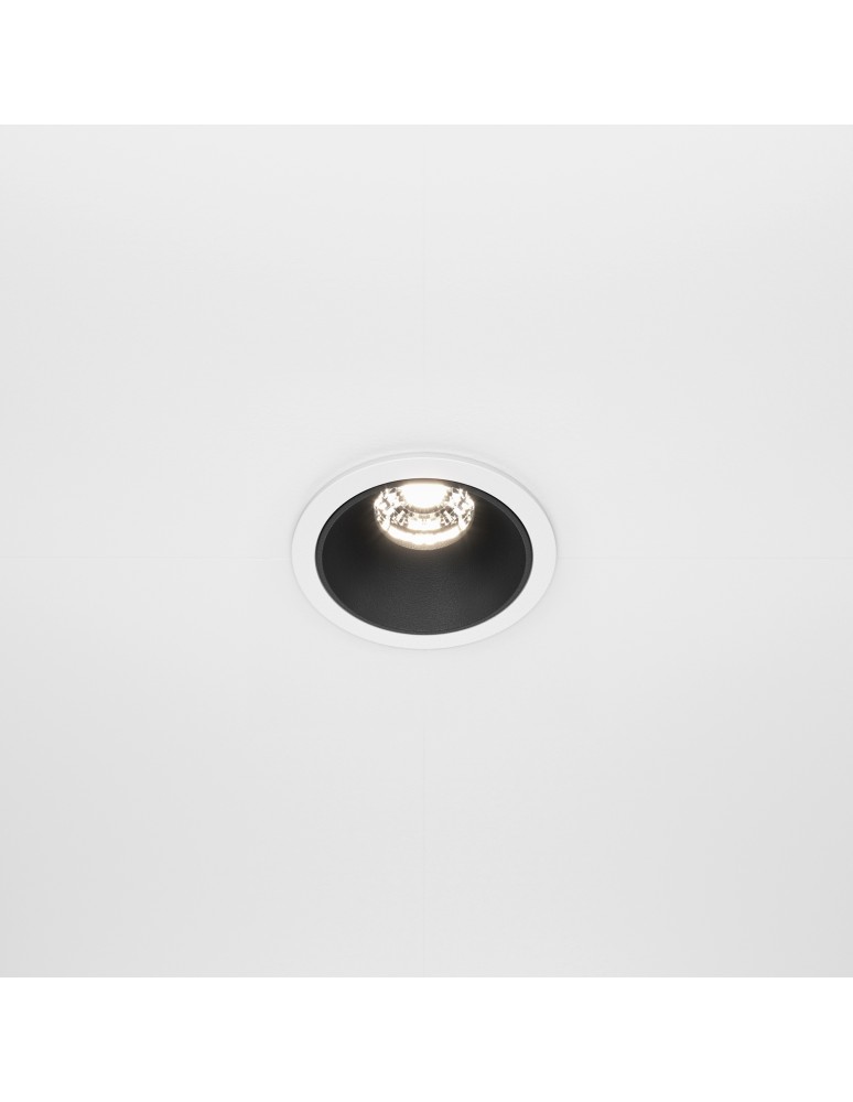 LED flush-mounted lamps - Maytoni Alfa LED Flush Mount 10W 500lm 4000K White, Black DL043-01-10W4K-D-RD-WB - product kolory-swiatla.pl 3