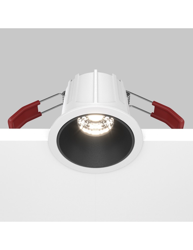LED flush-mounted lamps - Maytoni Alfa LED Flush Mount 10W 500lm 4000K White, Black DL043-01-10W4K-D-RD-WB - product kolory-swiatla.pl 5