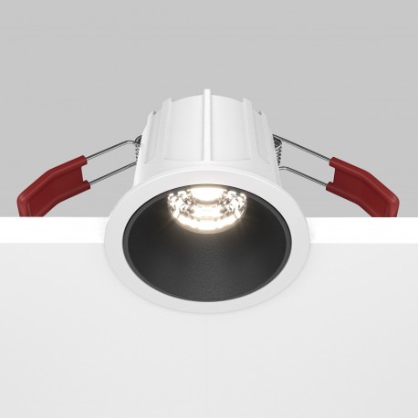 Maytoni Alfa LED Podtynkowa LED 10W 500lm 4000K Biały, Czarny DL043-01-10W4K-D-RD-WB