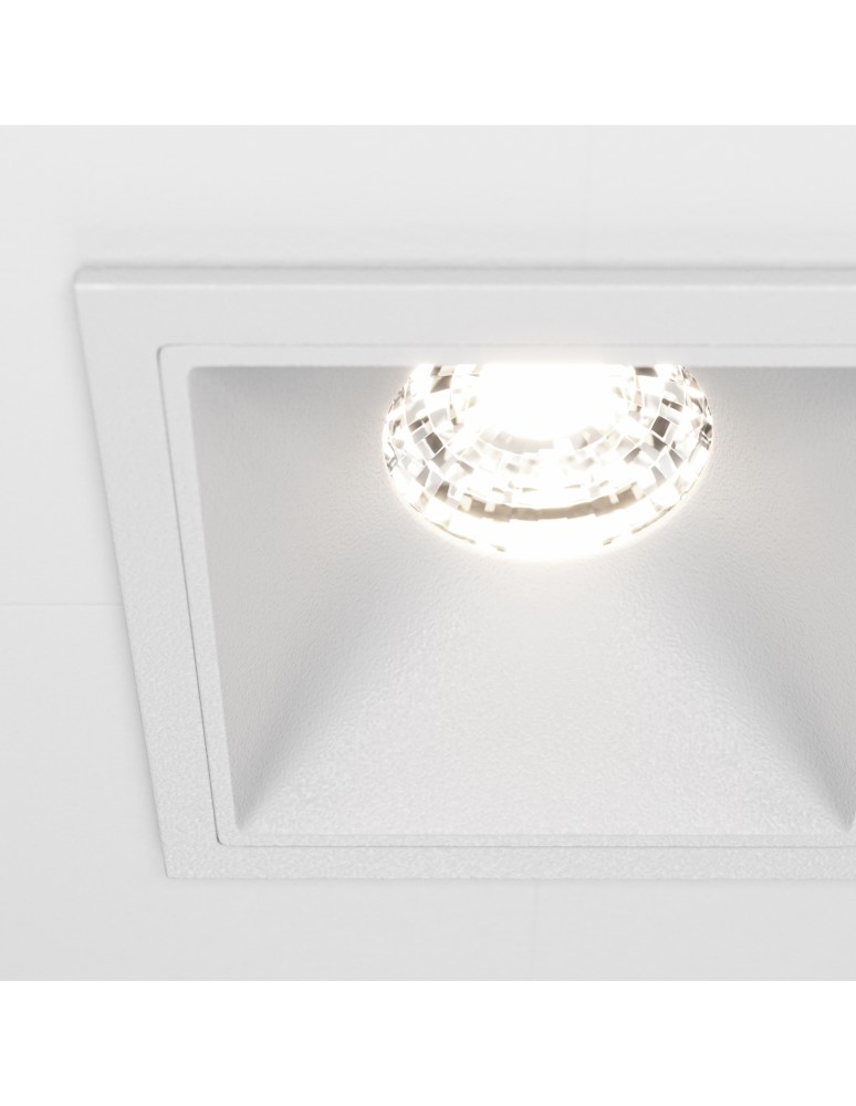 LED flush-mounted lamps - Maytoni Alfa LED Flush Mount 10W 550lm 4000K White DL043-01-10W4K-D-SQ-W - product kolory-swiatla.pl 2