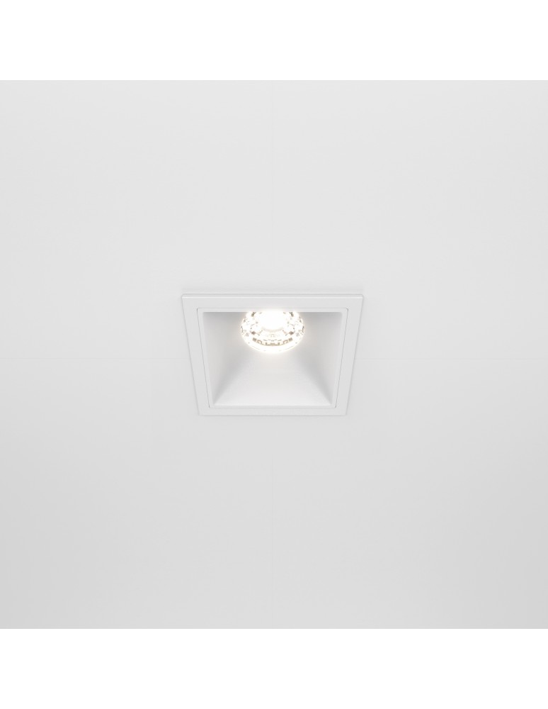 LED flush-mounted lamps - Maytoni Alfa LED Flush Mount 10W 550lm 4000K White DL043-01-10W4K-D-SQ-W - product kolory-swiatla.pl 3