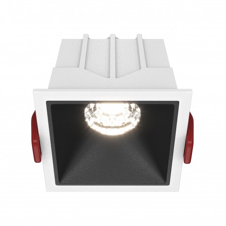 Maytoni Alfa LED Podtynkowa LED 10W 500lm 4000K Biały, Czarny DL043-01-10W4K-D-SQ-WB