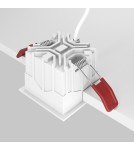 LED flush-mounted lamps - Maytoni Alfa LED Flush Mount 10W 500lm 4000K White, Black DL043-01-10W4K-D-SQ-WB - product 4