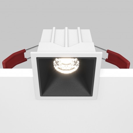 Maytoni Alfa LED Podtynkowa LED 10W 500lm 4000K Biały, Czarny DL043-01-10W4K-D-SQ-WB