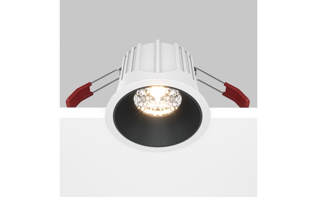 Maytoni Alfa LED Podtynkowa LED 15W 1050lm 3000K Biały, Czarny DL043-01-15W3K-D-RD-WB