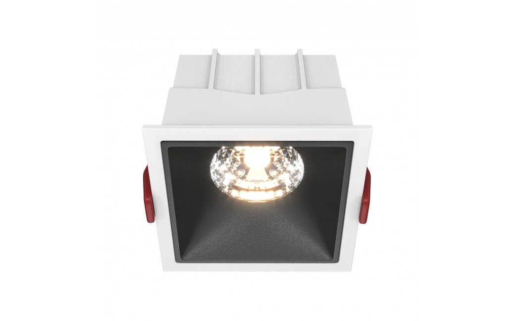 Maytoni Alfa LED Podtynkowa LED 15W 1050lm 3000K Biały, Czarny DL043-01-15W3K-D-SQ-WB