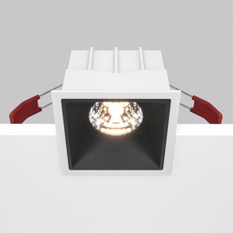 Maytoni Alfa LED Podtynkowa LED 15W 1050lm 3000K Biały, Czarny DL043-01-15W3K-D-SQ-WB