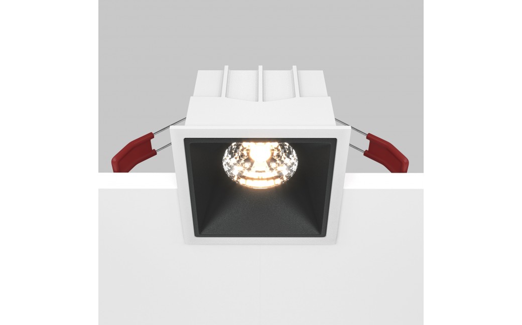 Maytoni Alfa LED Podtynkowa LED 15W 1050lm 3000K Biały, Czarny DL043-01-15W3K-D-SQ-WB