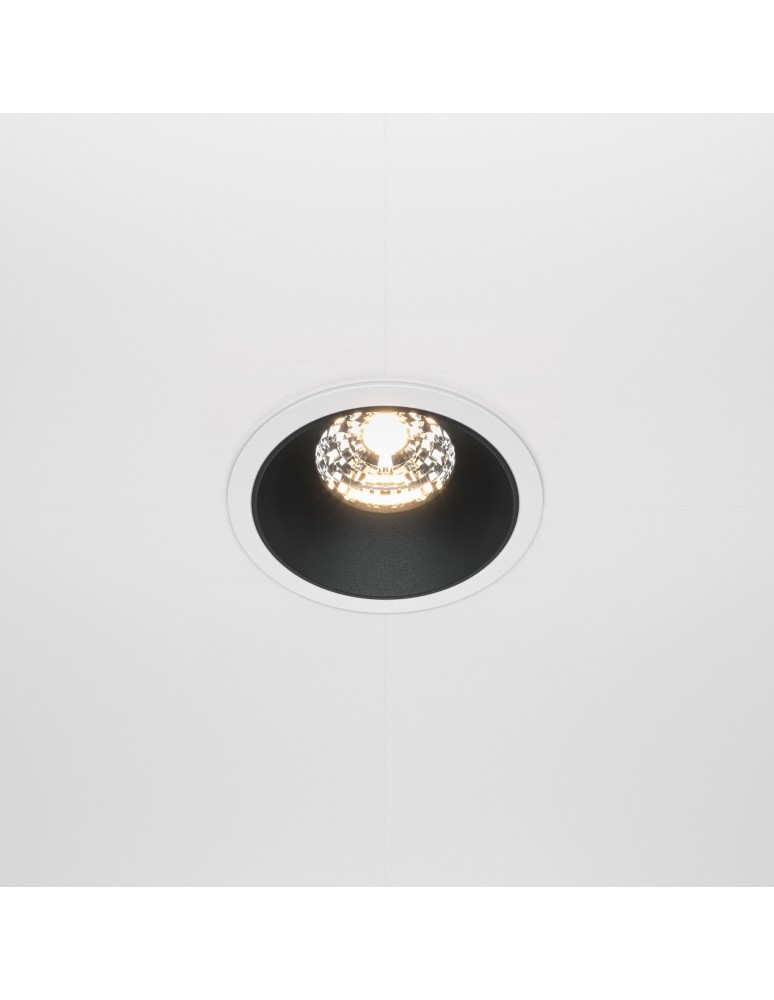 LED flush-mounted lamps - Maytoni Alfa LED Flush Mount LED 15W 1050lm 3000K White, Black DL043-01-15W3K-RD-WB - product kolory-swiatla.pl 3