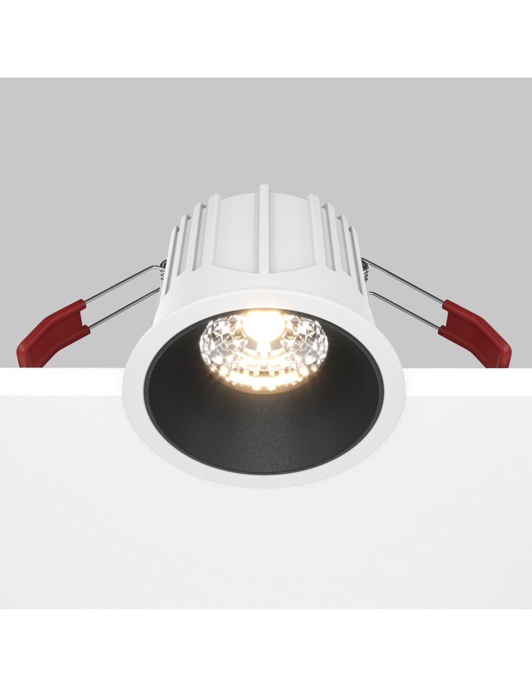 LED flush-mounted lamps - Maytoni Alfa LED Flush Mount LED 15W 1050lm 3000K White, Black DL043-01-15W3K-RD-WB - product kolory-swiatla.pl 5