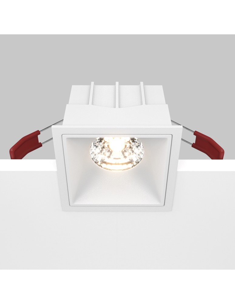 LED flush-mounted lamps - Maytoni Alfa LED Flush Mount LED 15W 1150lm 3000K White DL043-01-15W3K-SQ-W - product kolory-swiatla.pl 5