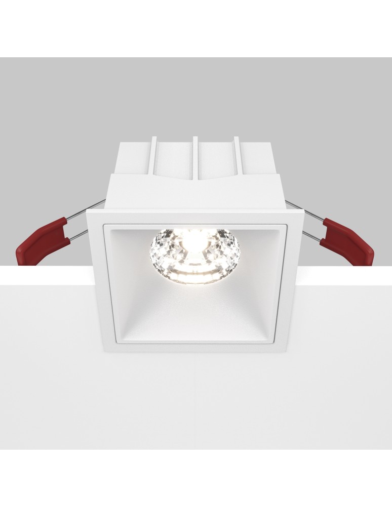 LED flush-mounted lamps - Maytoni Alfa LED Flush Mount LED 15W 1250lm 4000K White DL043-01-15W4K-D-SQ-W - product kolory-swiatla.pl 5