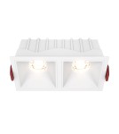LED flush-mounted lamps - Maytoni Alfa LED Flush Mount 20W 1000lm 3000K White DL043-02-10W3K-D-SQ-W - product 1
