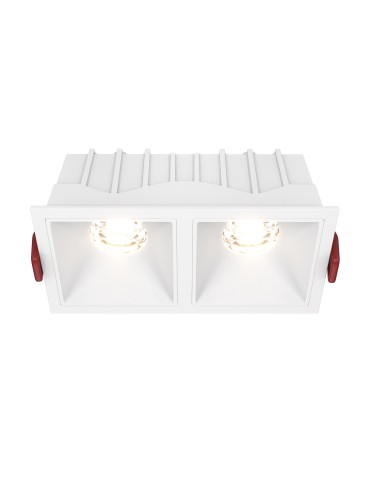 Maytoni Alfa LED Flush Mount 20W 1000lm 3000K White DL043-02-10W3K-D-SQ-W