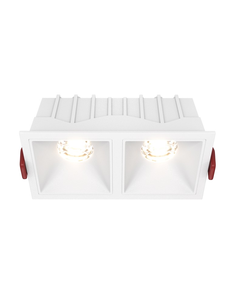 LED flush-mounted lamps - Maytoni Alfa LED Flush Mount 20W 1000lm 3000K White DL043-02-10W3K-D-SQ-W - product kolory-swiatla.pl 1