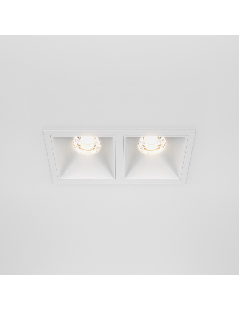 LED flush-mounted lamps - Maytoni Alfa LED Flush Mount 20W 1000lm 3000K White DL043-02-10W3K-D-SQ-W - product kolory-swiatla.pl 3