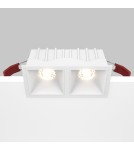 LED flush-mounted lamps - Maytoni Alfa LED Flush Mount 20W 1000lm 3000K White DL043-02-10W3K-D-SQ-W - product 5