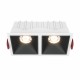 Maytoni Alfa LED Podtynkowa LED 20W 900lm 3000K Biały, Czarny DL043-02-10W3K-D-SQ-WB